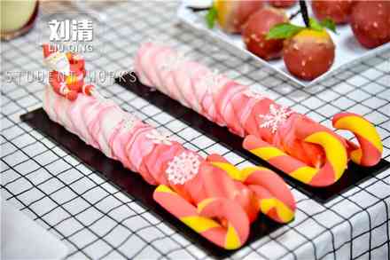 【广州口碑好的烘焙学校】刘清学校圣诞甜品台来了！